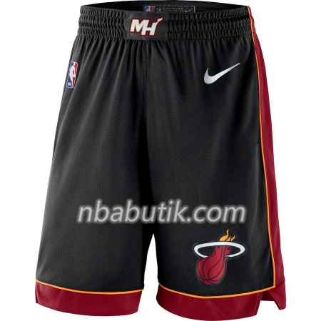 Miami Heat Mænd Shorts Sort 2018-19 Nike Swingman